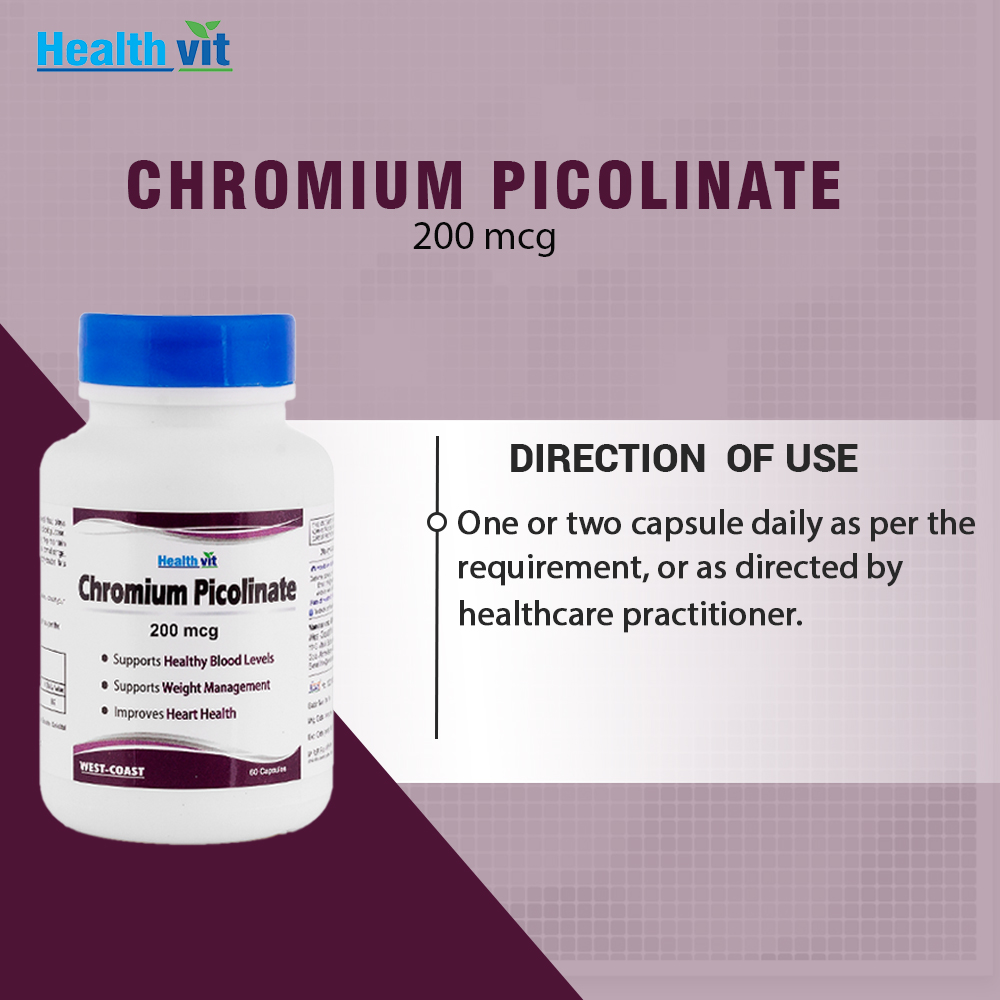 Healthvit Chromium Picolinate Mg Capsules Price Uses Side