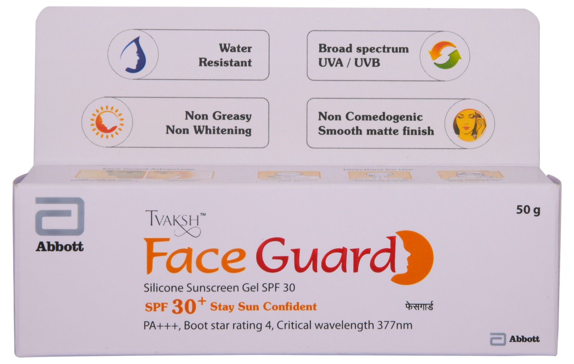 Tvaksh Face Guard SPF 30+ PA+++ Silicone Sunscreen Gel, 50 gm Price