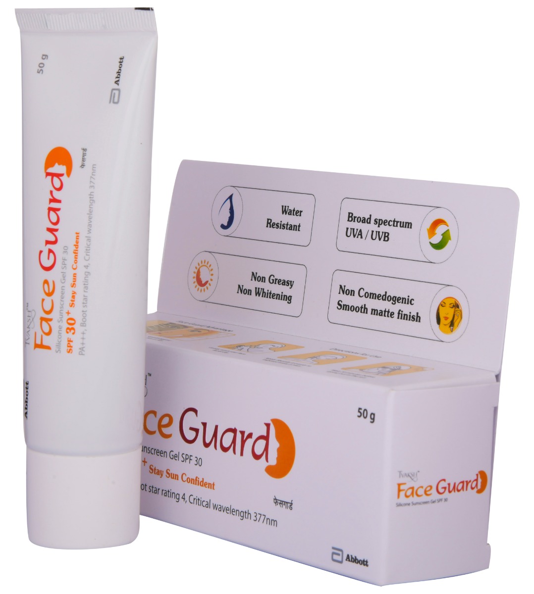 Tvaksh Face Guard SPF 30+ PA+++ Silicone Sunscreen Gel, 50 gm Price