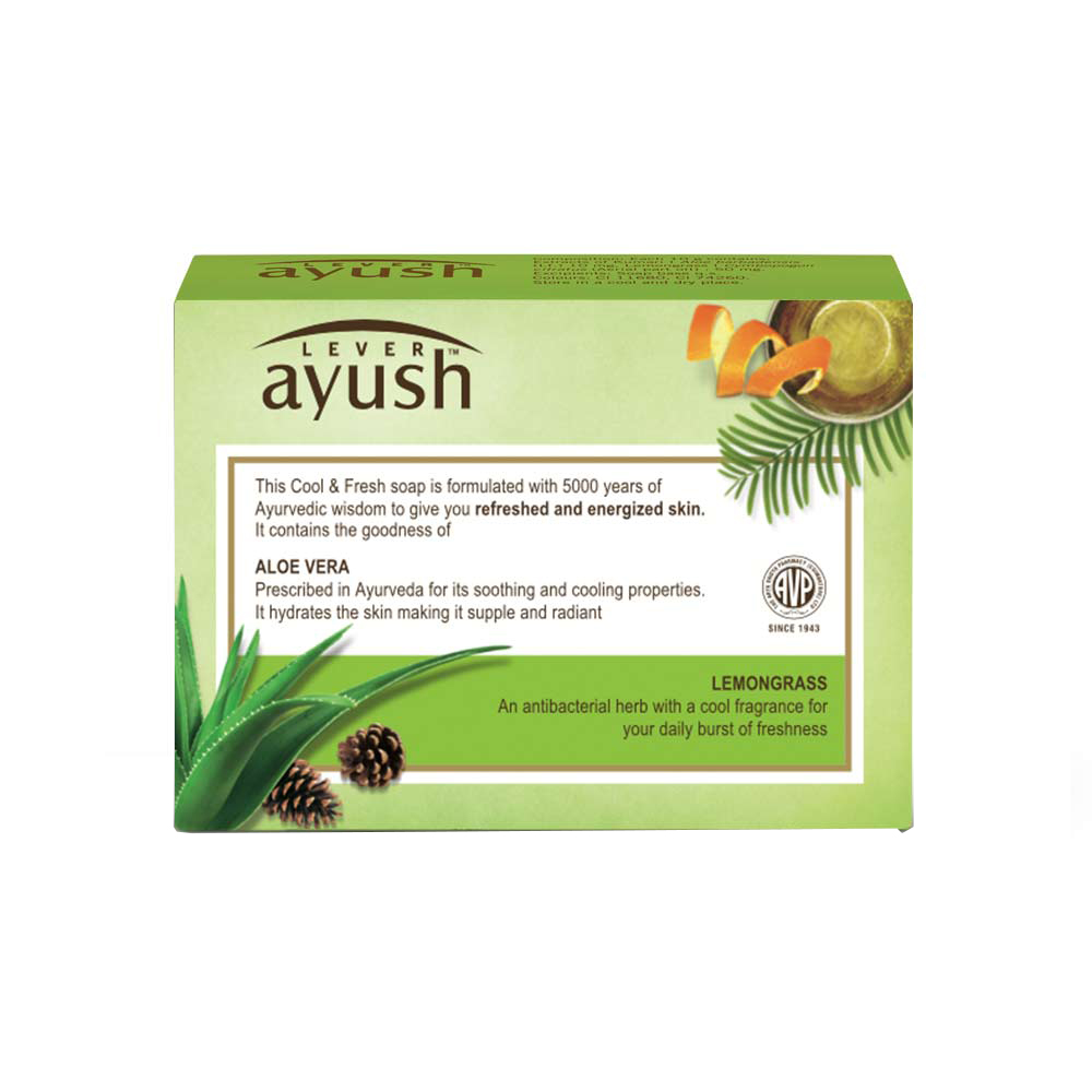 Lever Ayush Cool & Fresh Aloe Vera Soap, 100 gm Price, Uses, Side