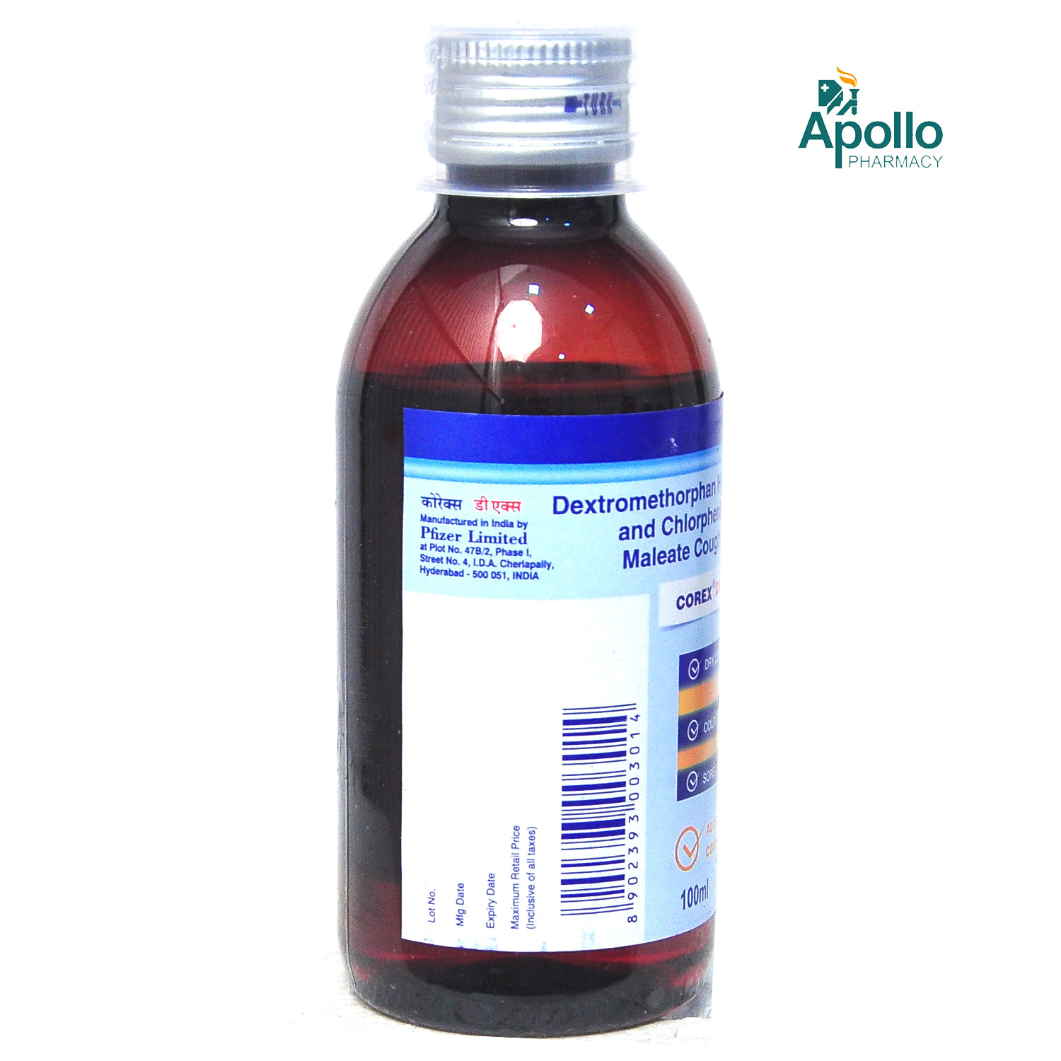 Corex DX Syrup 100 ml Price, Uses, Side Effects, Composition Apollo