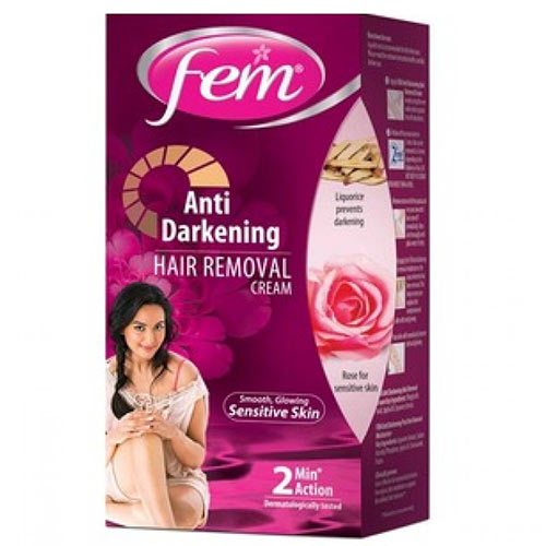 Fem Rose Anti Darkening Sensitive Skin Hair Removal Cream, 25 gm Price