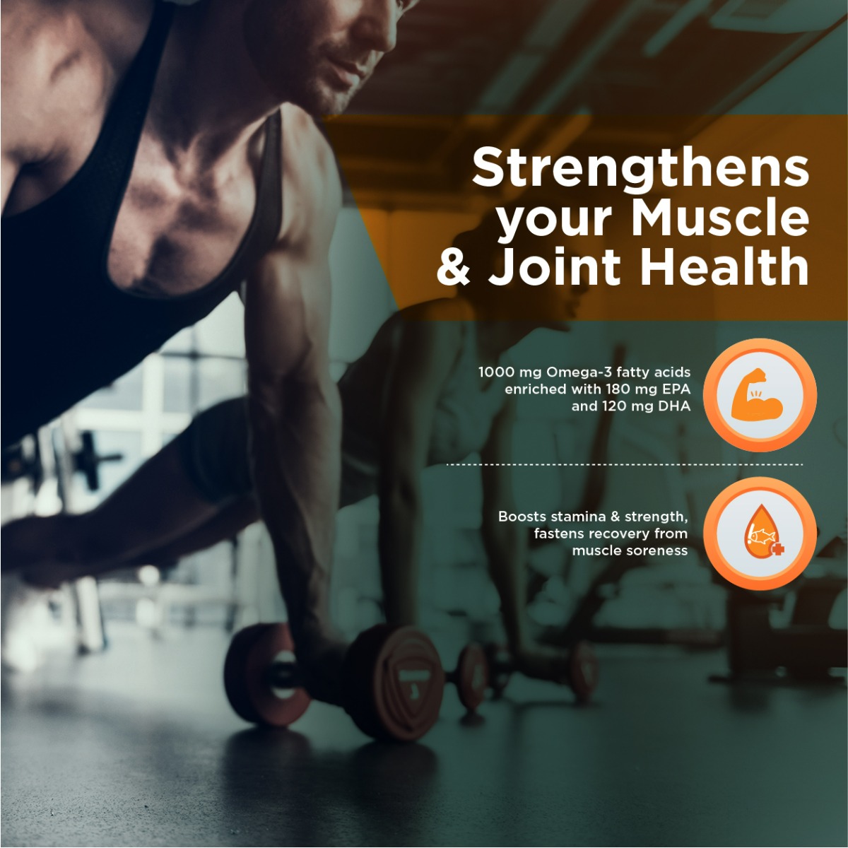 HealthKart HK Vitals Fish Oil 1000 mg, 60 Soft Gelatin Capsules Price