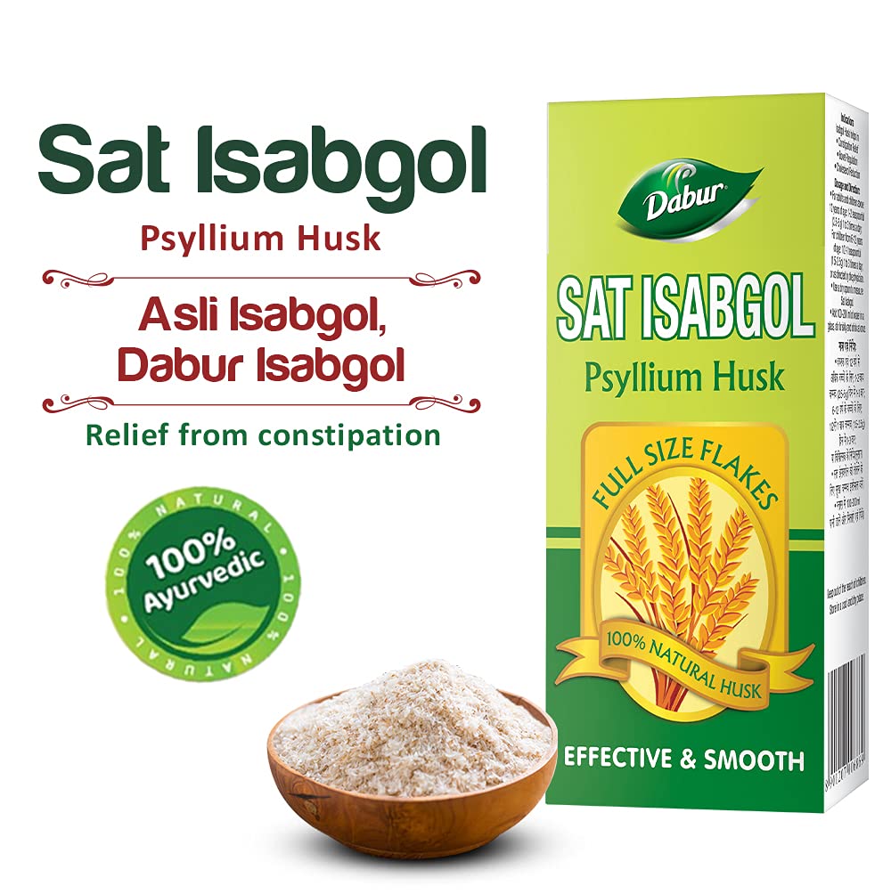 Dabur Sat Isabgol Powder, 100 gm Price, Uses, Side Effects, Composition