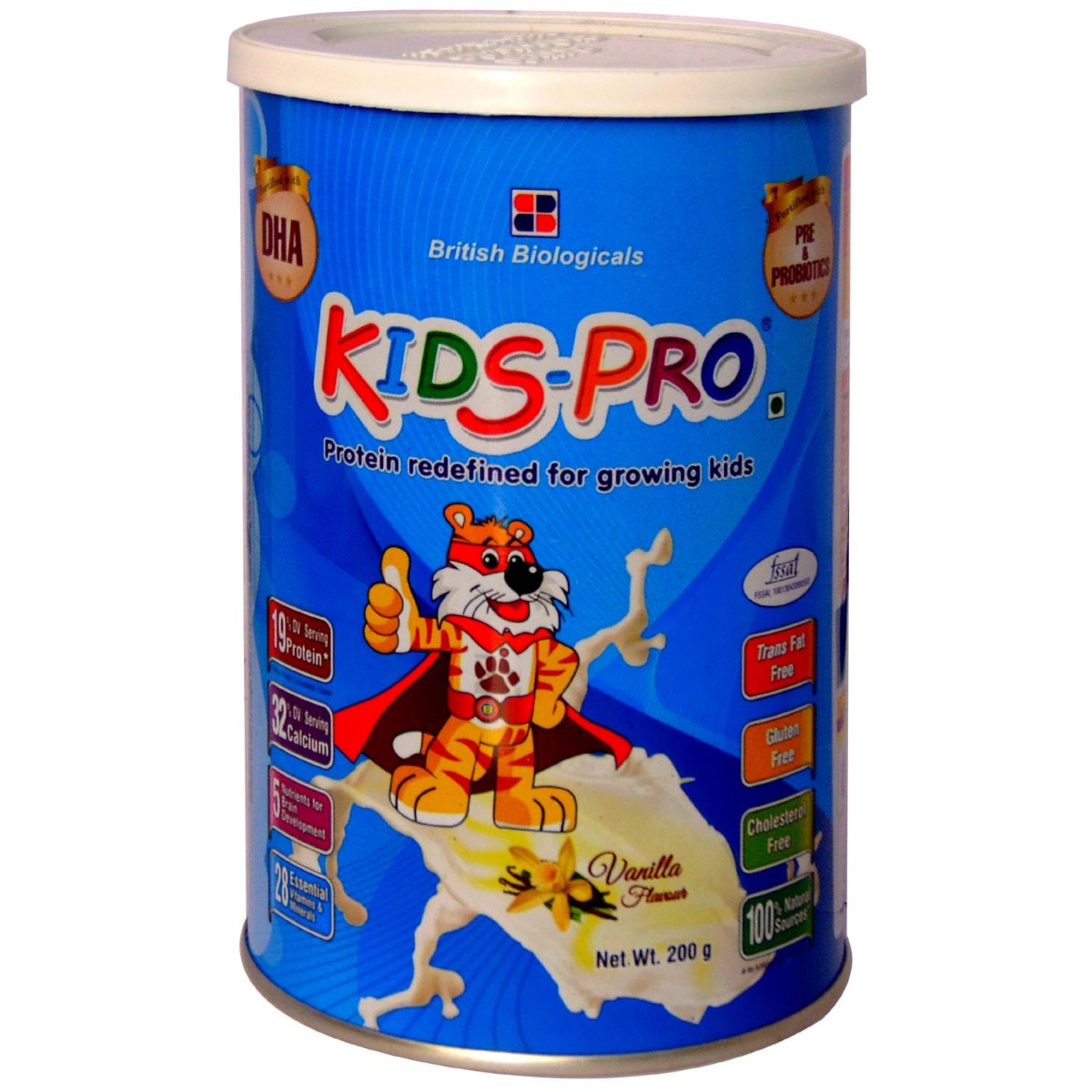 Kids Pro Vanilla Flavoured Powder, 200 gm Tin Price, Uses, Side Effects, Composition Apollo