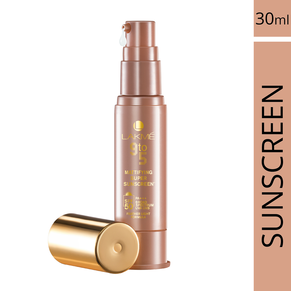 Lakme 9 To 5 Mattifying Super Sunscreen Lotion SPF 50, 30 ml Price