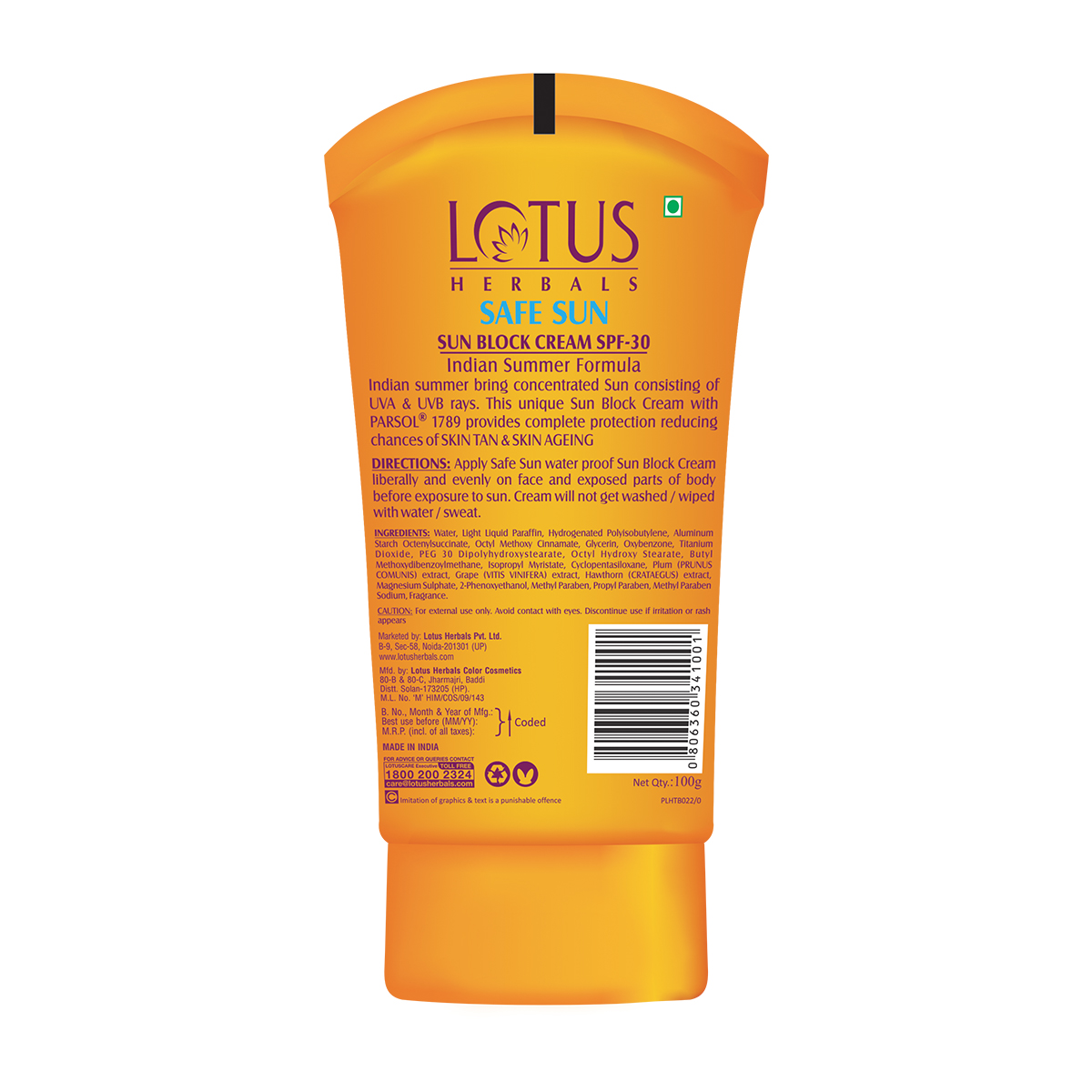 Lotus Herbals Safe Sun Sun Block Cream Spf 30 100 Gm Price Uses Side Effects Composition 2167