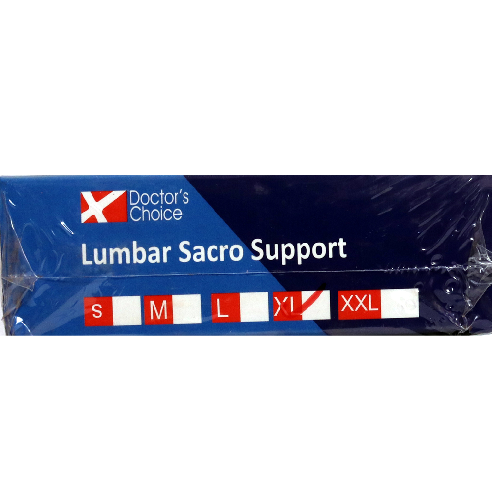 Doctor's Choice Lumbar Sacro Support XL, 1 Count Price, Uses, Side