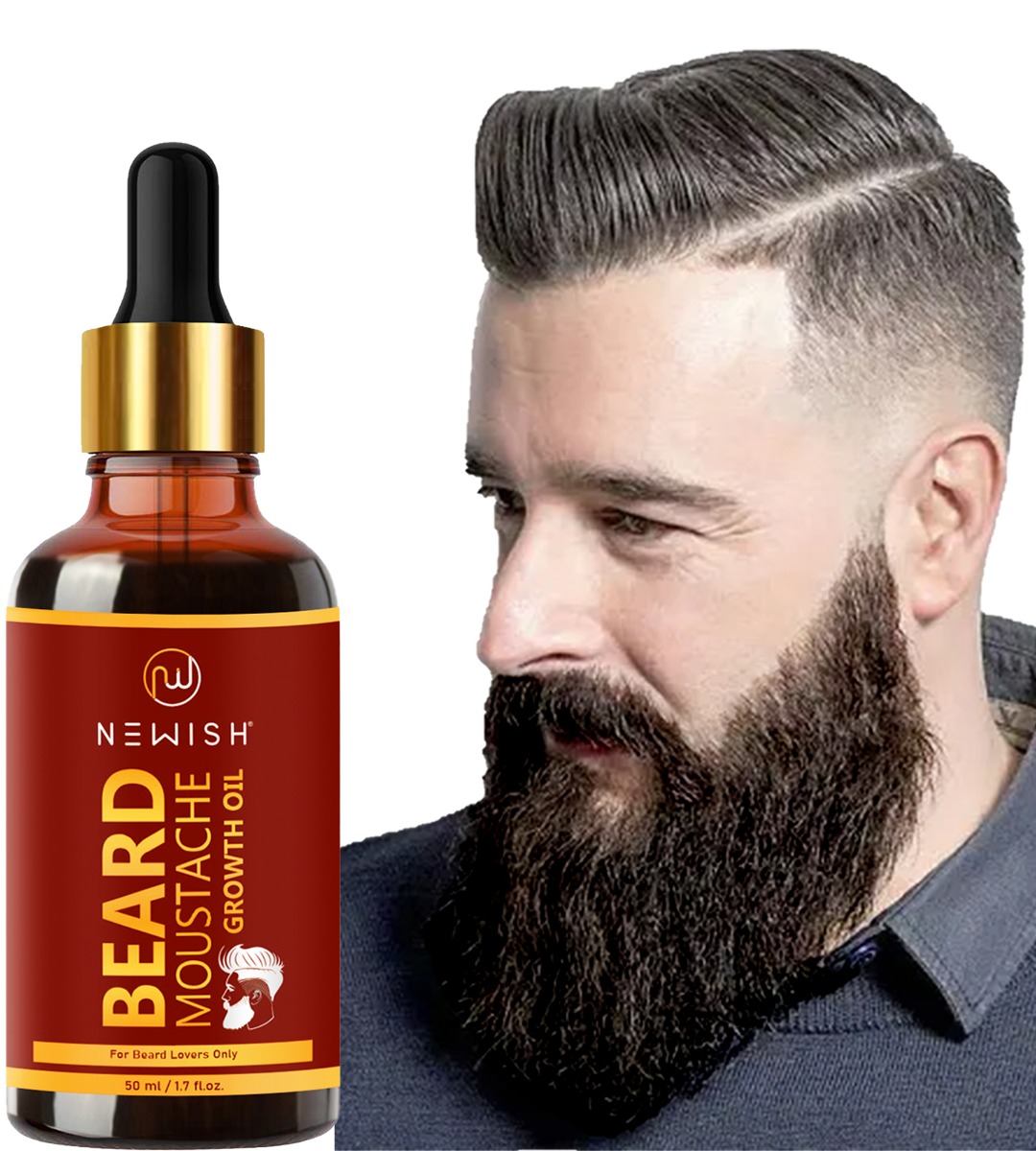 Stunning Moustache Growth Oil Moment in 4K Stunning Moustache Growth Oil Moment in 4K