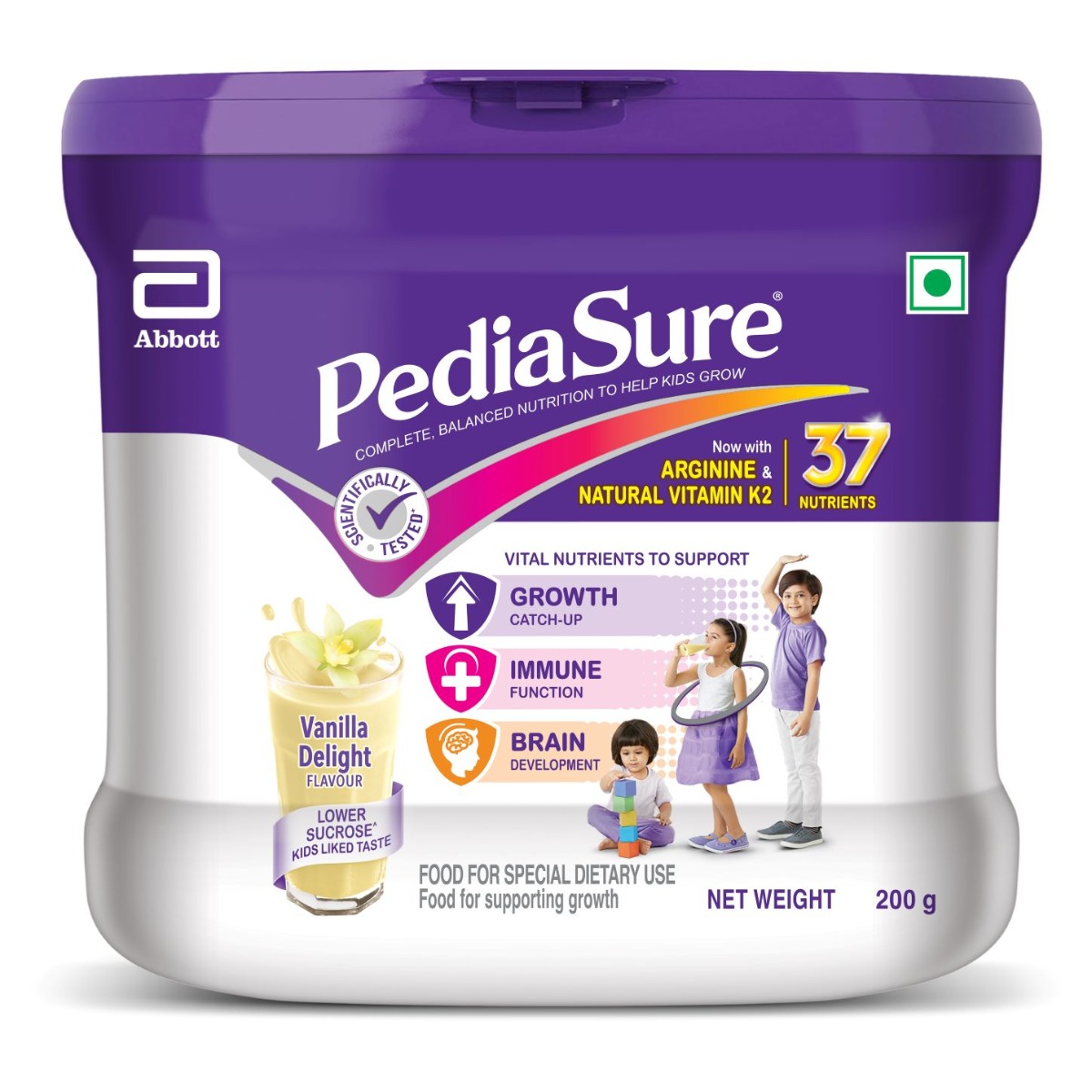 Pediasure Vanilla Delight Flavoured Kids Nutrition Drink 200 gm Refill