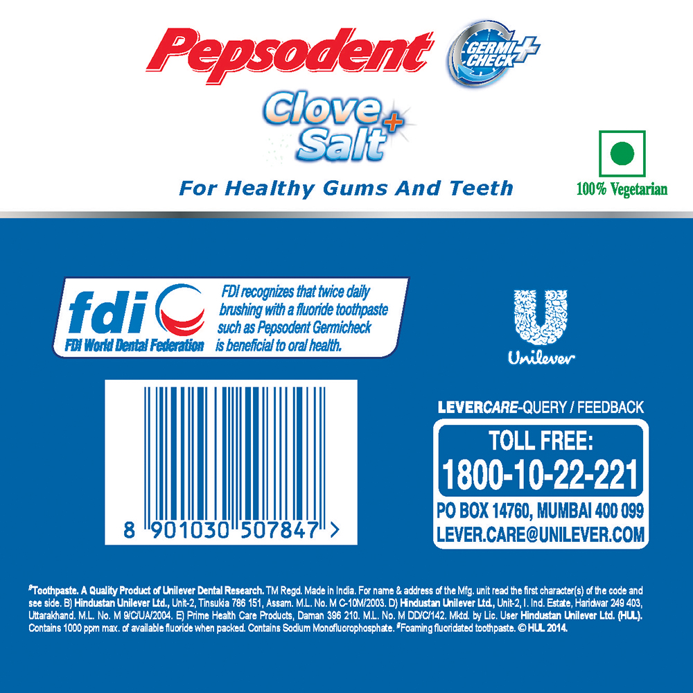 Pepsodent Germi Check+ Clove & Salt Toothpaste, 200 gm Price, Uses
