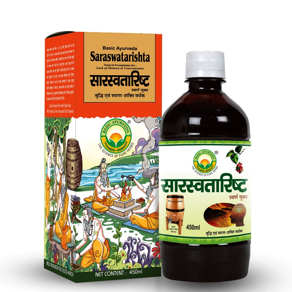 Basic Ayurveda Saraswatarishta Solution, 450 ml Price, Uses, Side
